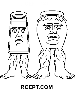Italienske Brainrot-figurer farvelægning side