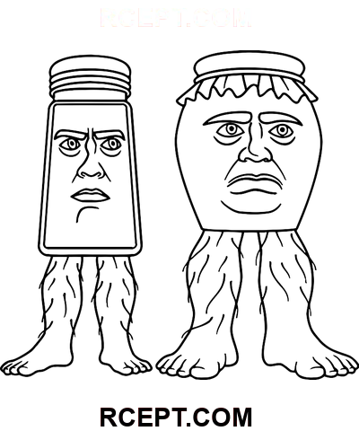 Italienske Brainrot-figurer farvelægning side