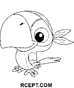Papegøje pirat farvelægning side