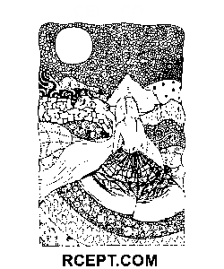 Psykedelisk pige farvelægning side