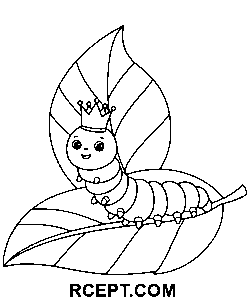 Sødt larvelegetøj farvelægning side
