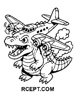 Bombardiro krokodillen hersenrot kleurplaat