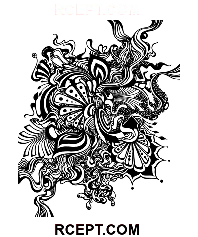 Psychedelische Vector kleurplaat