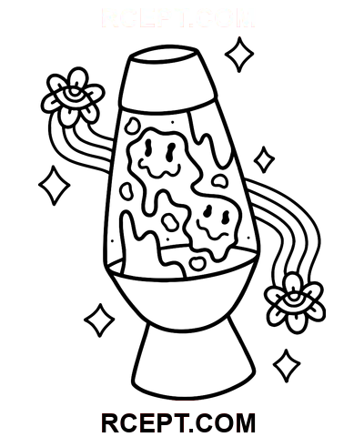 Lampa lawowa kolorowanka