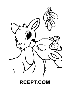 Rudolph Den Röda Nosed Renen Film målarbok