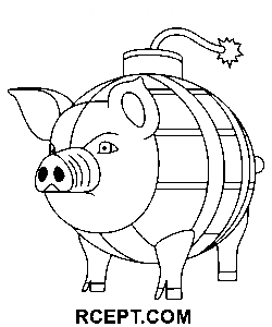 Italiensk Brainrot Gris målarbok