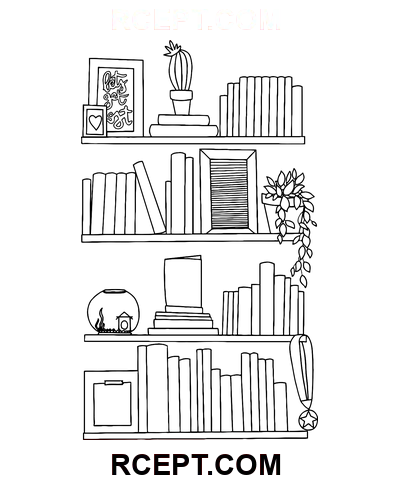 böcker Clip Art målarbok