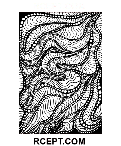 psykedelisk Clip Art målarbok