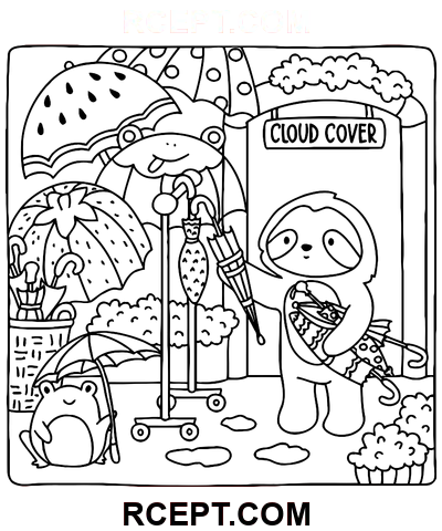 Roztomilý obchod pro milovníky umění omalovánka