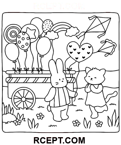 Roztomilý obchod pro arteterapii omalovánka