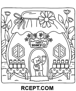 Roztomilý obchod pro umění čas omalovánka