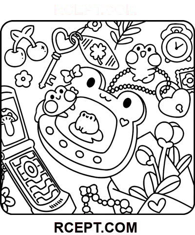 Žabí dny pro uměleckou zábavu omalovánka