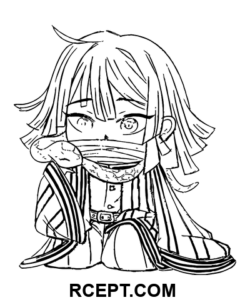 Roztomilý Iguro Obanai omalovánka