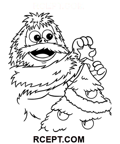 Vánoční postava omalovánka