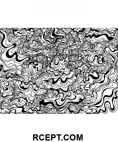 Pozoruhodný trippy omalovánka
