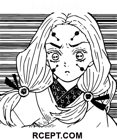 Rui Sœur aînée Tueuse de démons coloriage