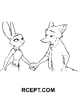 Zootopie Clip Art coloriage