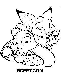 Zootopie pour les garçons coloriage