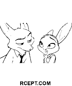 Zootopie Nouveau coloriage