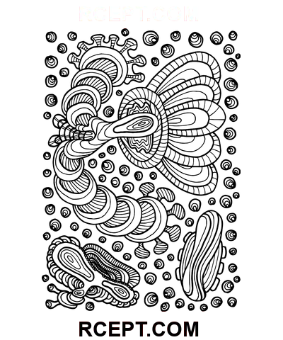 Psychédélique Pour Le Calme Intérieur coloriage