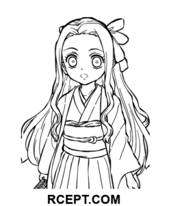 Personaj din Demon Slayer pagina de colorat