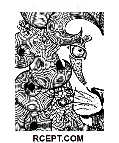 Psihedelic minunat pagina de colorat