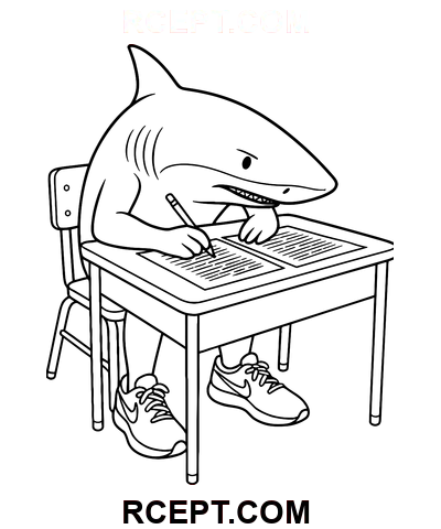 Tralalero Tralala Writing раскраска