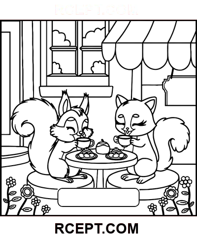 Kabarık Arkadaşlar Şablonu boyama sayfası