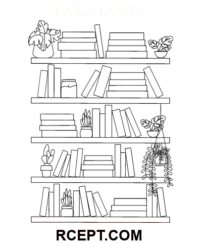 Eğitici Eğlence İçin Kitaplar boyama sayfası