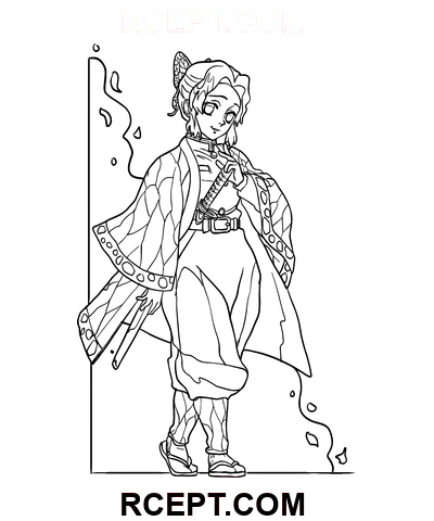 Fantasia Demon Slayer värityssivu