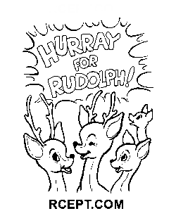 Hurraa Rudolphille värityssivu
